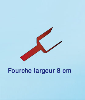 Fourche Largeur 8 cm
